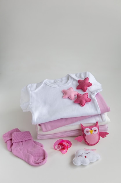 Roupa de bebê infantil chupeta de bebê menina