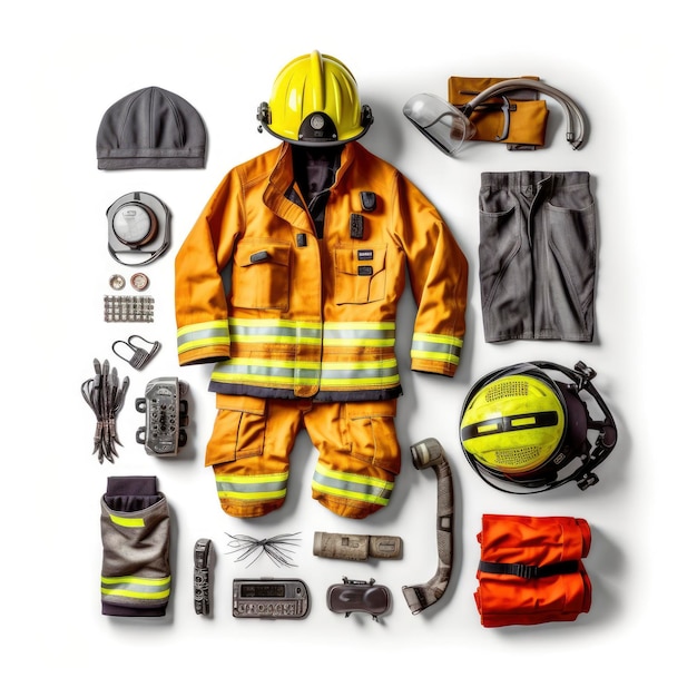 Roupas e equipamentos de bombeiro