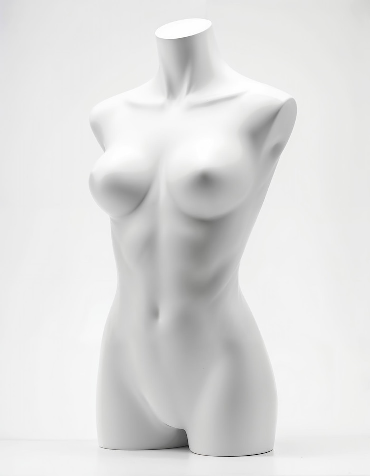 Foto roupas femininas em um manequim em um estúdio ia generativa