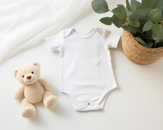 Roupas infantis mocup Quarto infantil