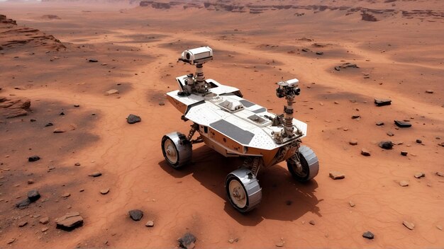 Foto el rover en marte