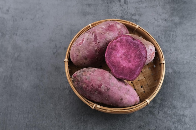 Roxo batata doce Ubi Ungu Espaço para texto