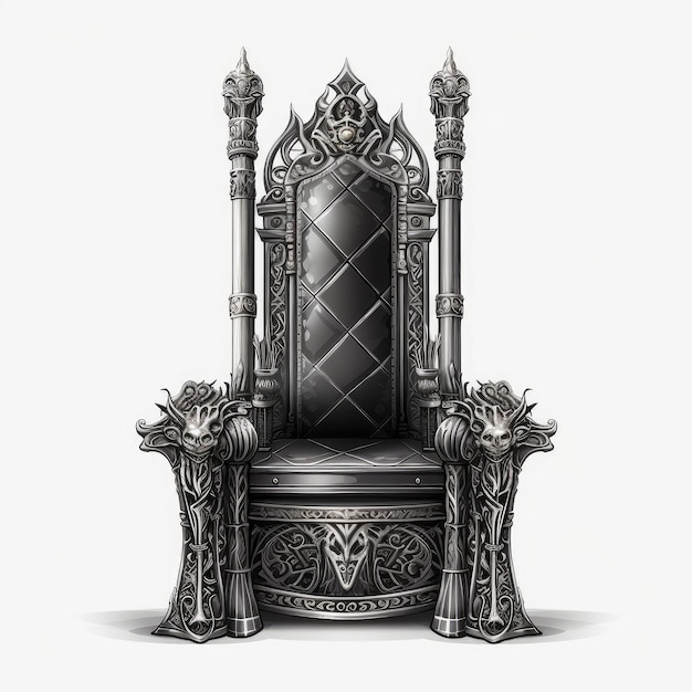 Royal_throne_metal_gothic_isolated_on_white_background