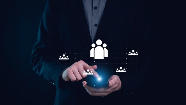 RRHH o Contratación Gestión de Recursos Humanos Sitios selectivos de reclutamiento de nuevas carreras en busca de personas para unirse al equipo del cliente
