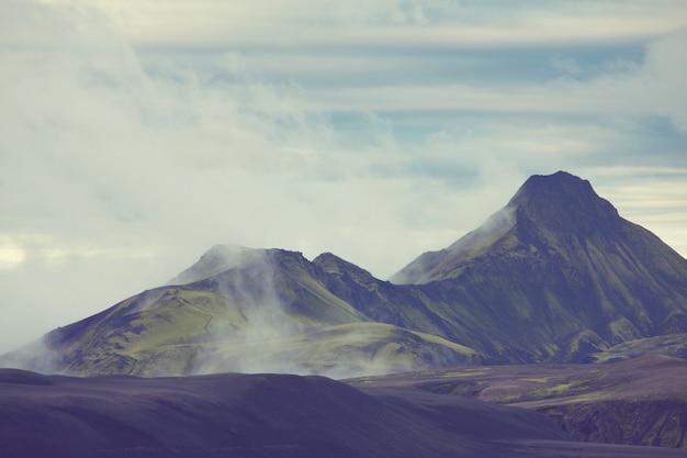 Ártico terreno accidentado de Islandia