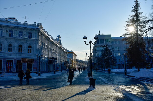 Rua de pedestres em Nizhny Novgorod