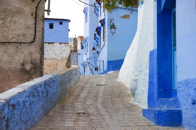 Rua em Chefchaouen Marrocos