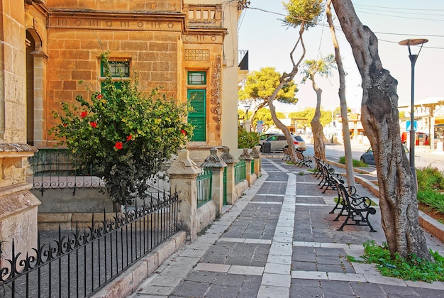 Rua na cidade velha de Mdina, Malta