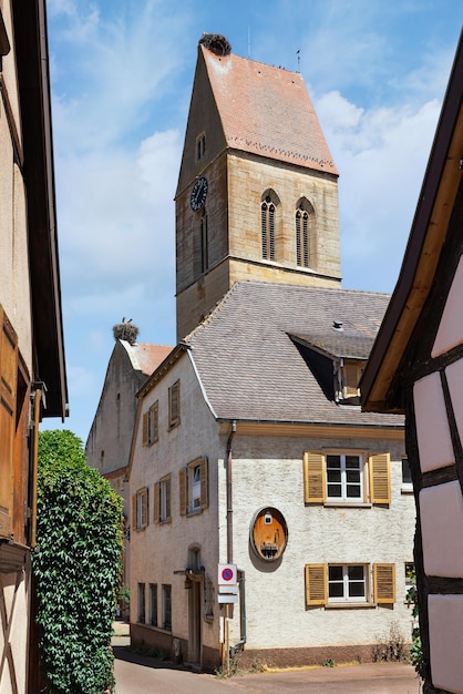 Rua na comuna de Eguisheim França