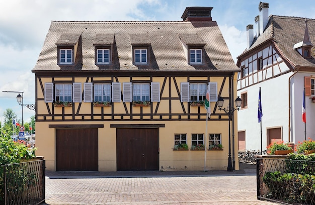 Rua na comuna de Eguisheim França