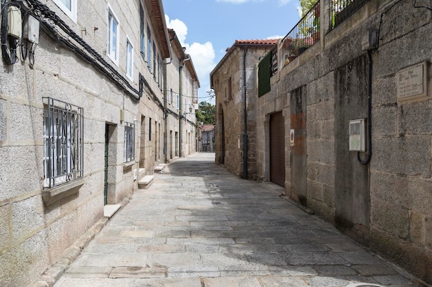 Rua vazia de tui galiza espanha