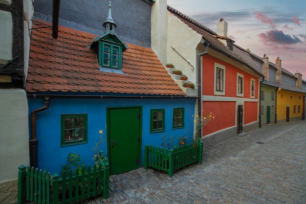 Foto rua zlata ulicka em praga