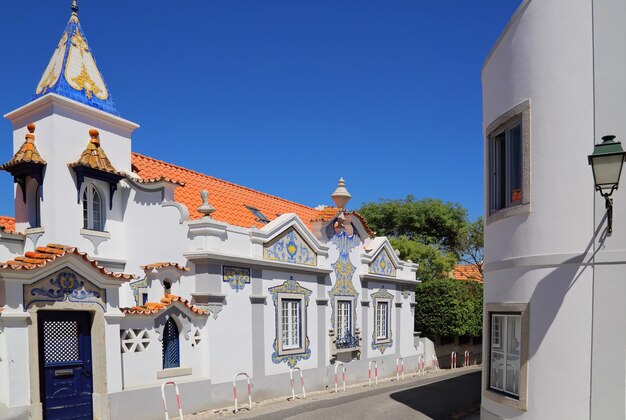 Ruas cénicas de portugal da estância costeira de cascais no centro histórico da cidade