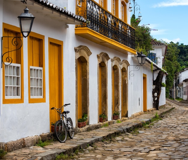 Ruas da cidade histórica Paraty Brasil