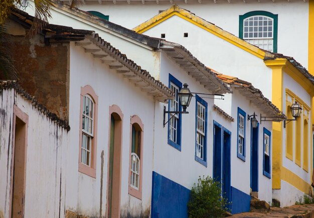 Ruas da cidade histórica Tiradentes Brasil