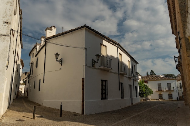 ruas de ronda, málaga, aldeias brancas do destino turístico da andaluzia