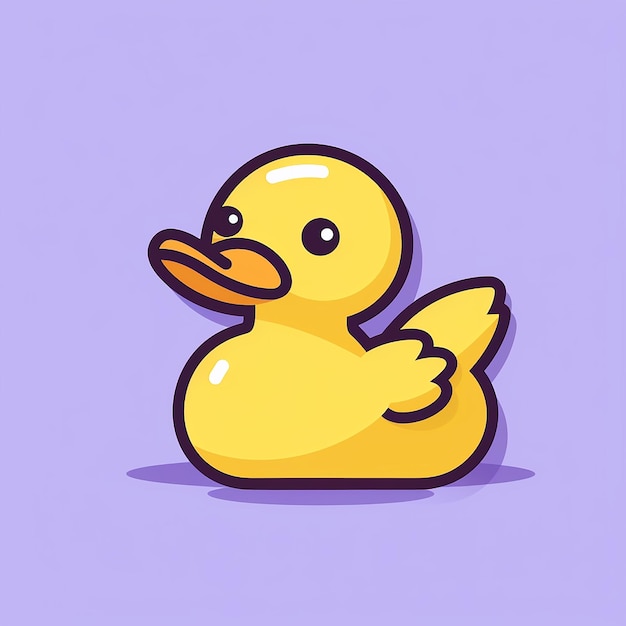 Rubber_duck_modern_line_icon_vector_line|arte