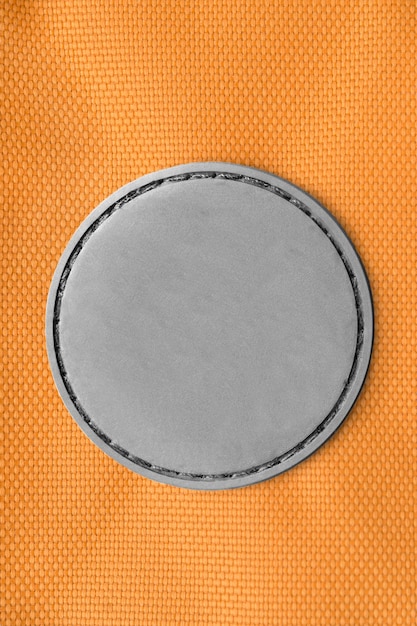 Rubber-Leerplättchen-Etikett