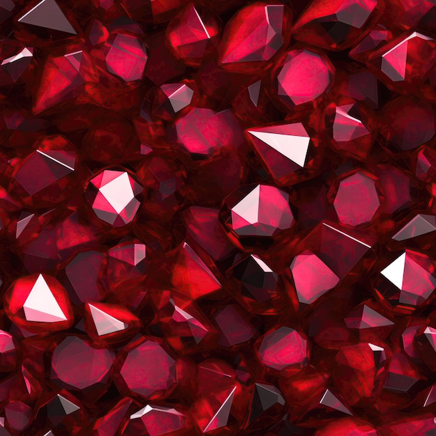 Foto ruby macro schöne texturkachel nahtloser hintergrund generative ki