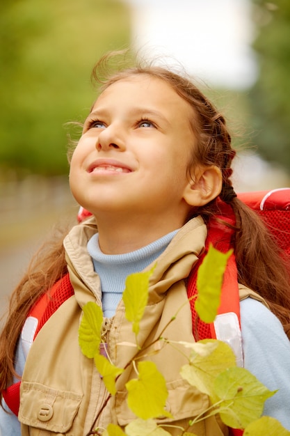 Rucksack Vorschüler nette Stimmung positiv