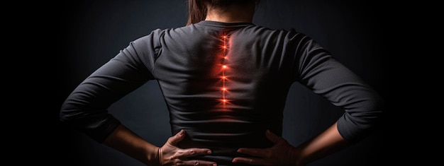 Rückenschmerzen Konzept Frau