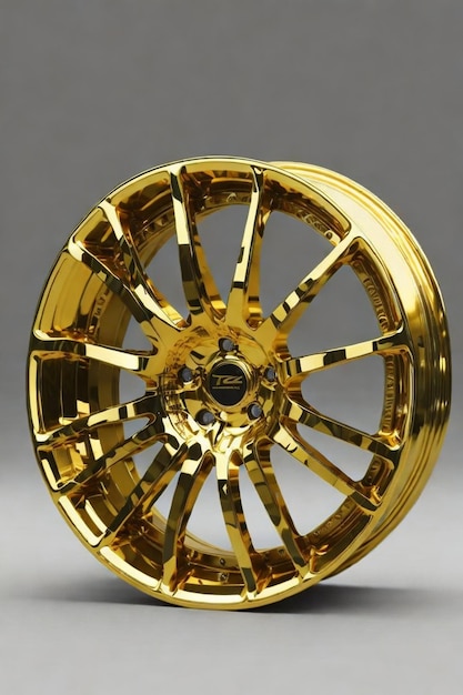 Foto una rueda de oro de la compañía de la compañía