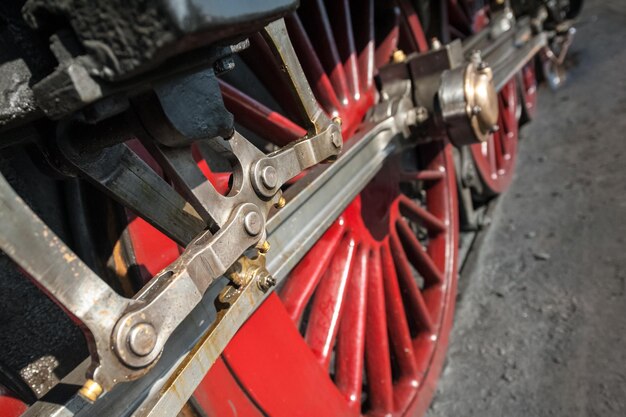 Foto ruedas de las locomotoras