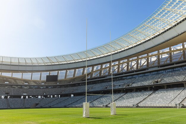 Foto rugby-stadion an einem sonnigen tag