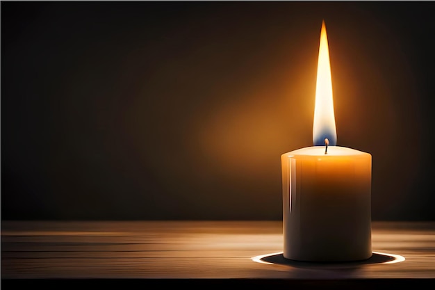 Ruhe in Frieden Kerze Dunkles Thema