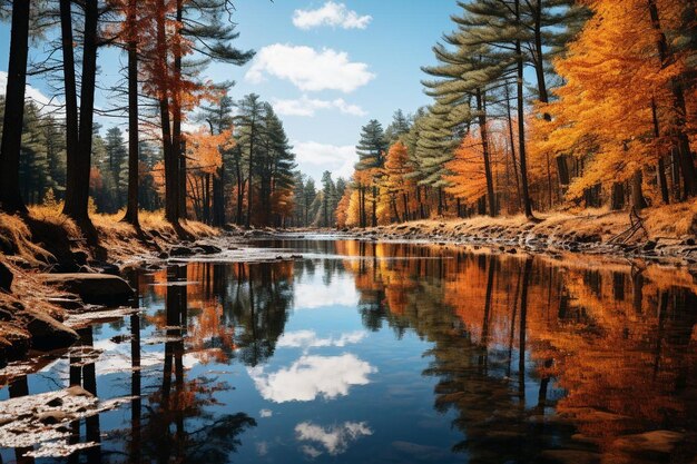 Ruhe_Wald_Teich_Reflecting_Colorful_au_402jpg