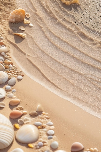 Ruhige Küstenlinie Tropische Strandferien mit blauem Ozean Sandküste und Windwellen