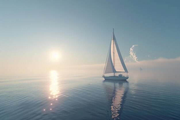 Ruhige Segelbootfahrten auf ruhigen Gewässern Oktan-Rend