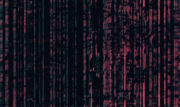 Ruido digital distorsionado y textura de señal de error en fondo oscuro