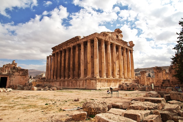 Ruínas antigas de Baalbek, Líbano