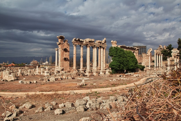 Ruínas antigas de Baalbek, Líbano