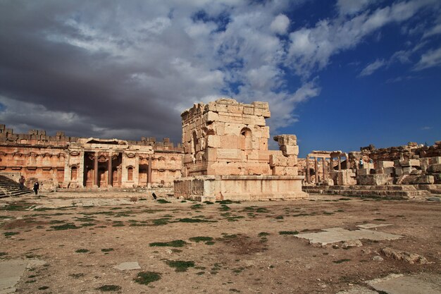 Ruínas antigas de baalbek, líbano