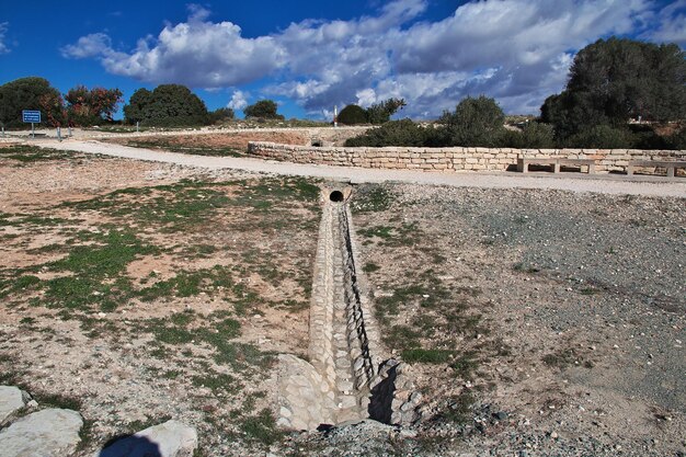 Ruínas antigas de kourion chipre