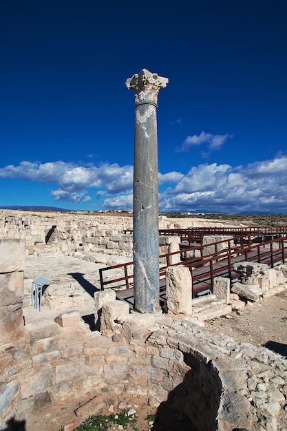 Ruínas antigas de Kourion Chipre