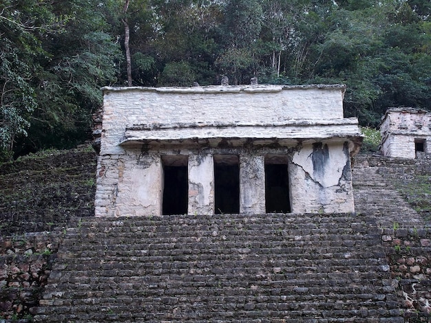 Ruínas antigas de Maya Bonampak México