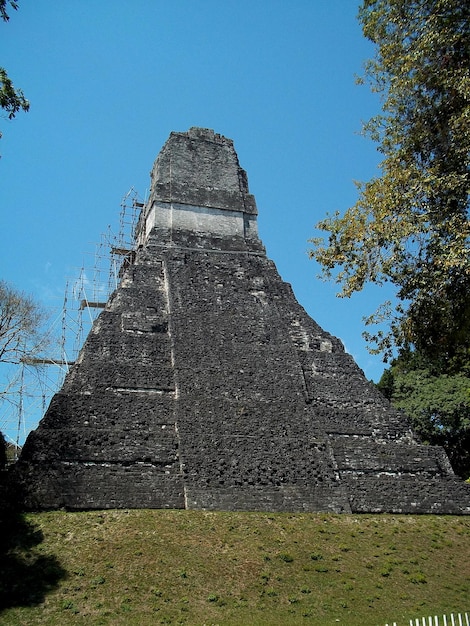 Ruínas antigas em Tikal, Guatemala