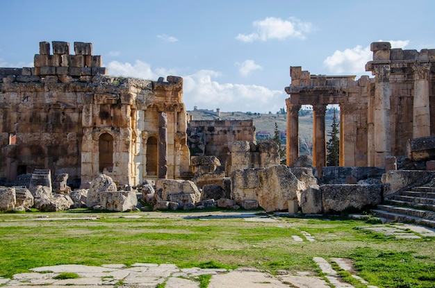 Las ruinas de la antigua ciudad de baalbek