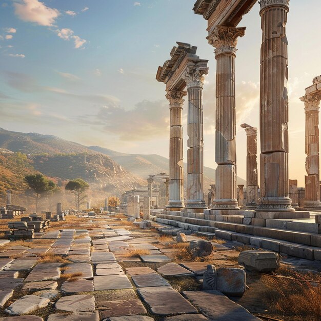 Ruinas de la antigua ciudad de Éfeso Templo de Artemisa Sitio arqueológico