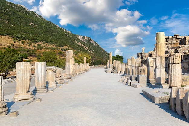 Ruinas de la antigua ciudad de Éfeso en Turquía