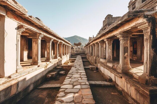 Ruinas de una antigua ciudad en el Medio Oriente