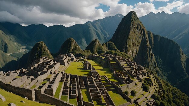 Foto las ruinas de la antigua ciudad se muestran en esta imagen