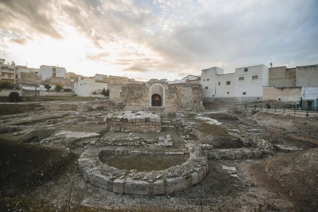 Foto las ruinas de la antigua ciudad de persa.