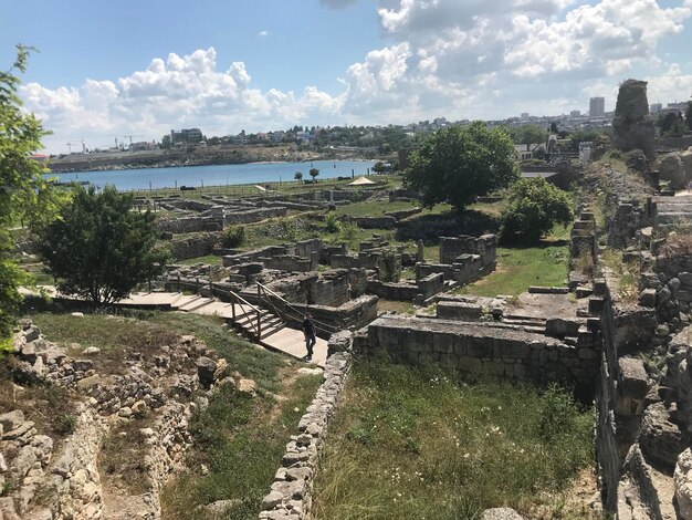 Las ruinas de la antigua ciudad de volubilis