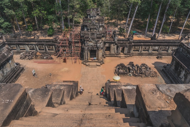 Foto ruinas antiguas de angkor wat