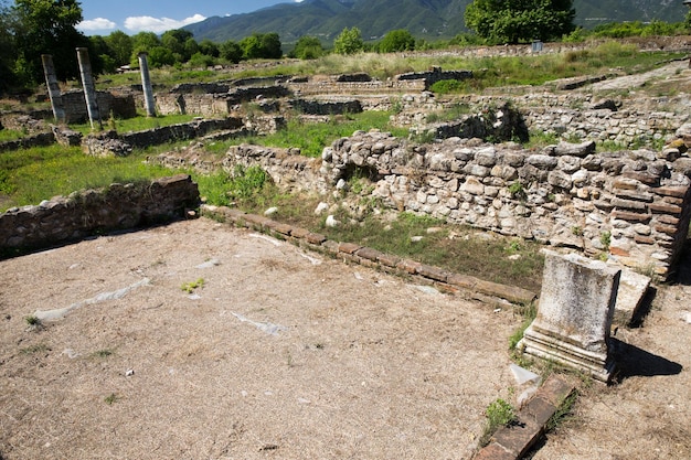 Ruinas antiguas en Dion Grecia