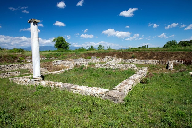 Ruinas antiguas en Dion Grecia